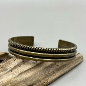 Antique Bronze Cuff Bracelet